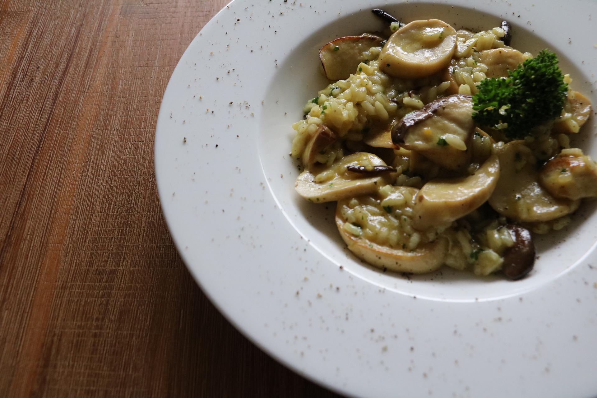 Kräuterseitling-Risotto