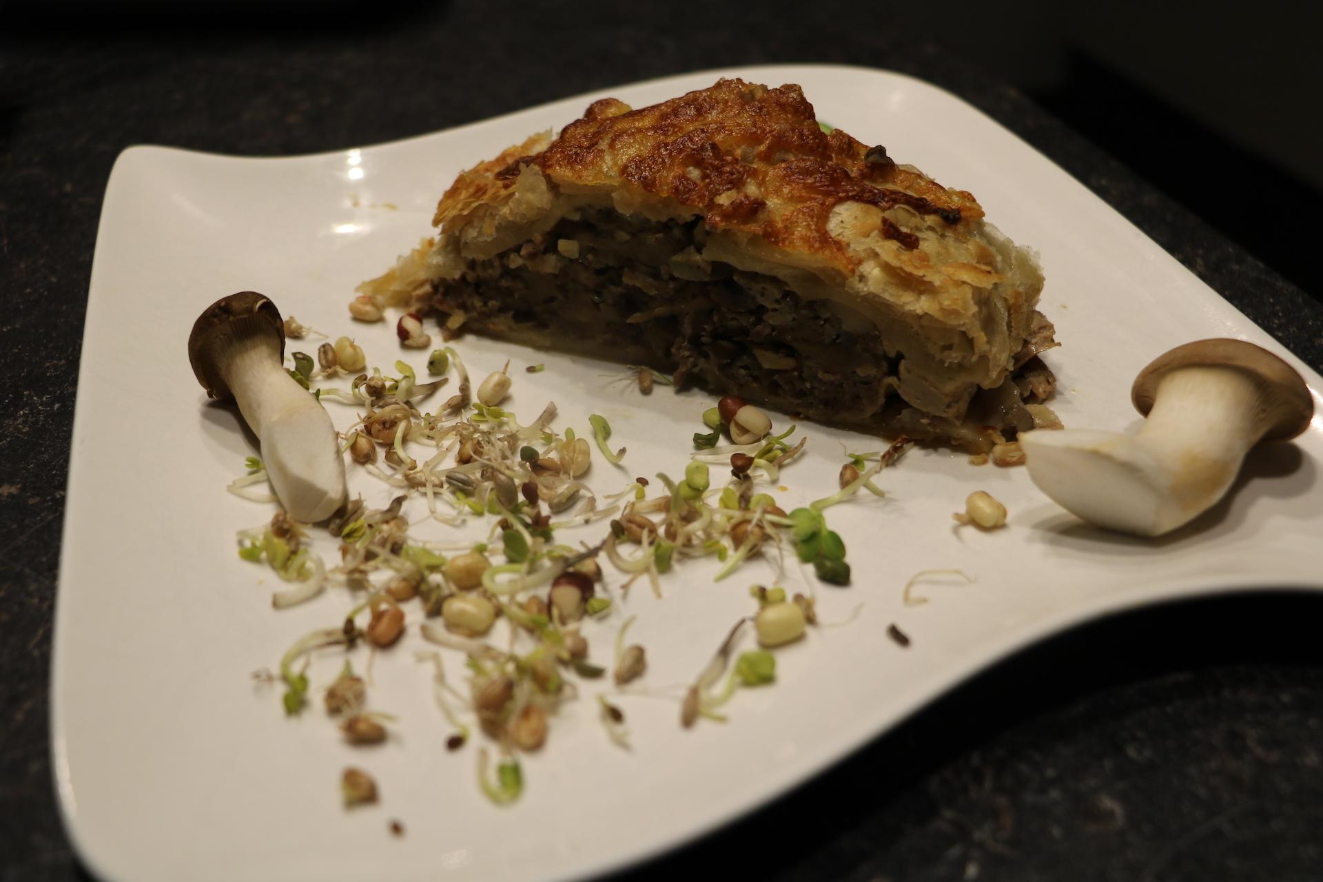 Pastete von Waldpilzen aus dem Römertopf