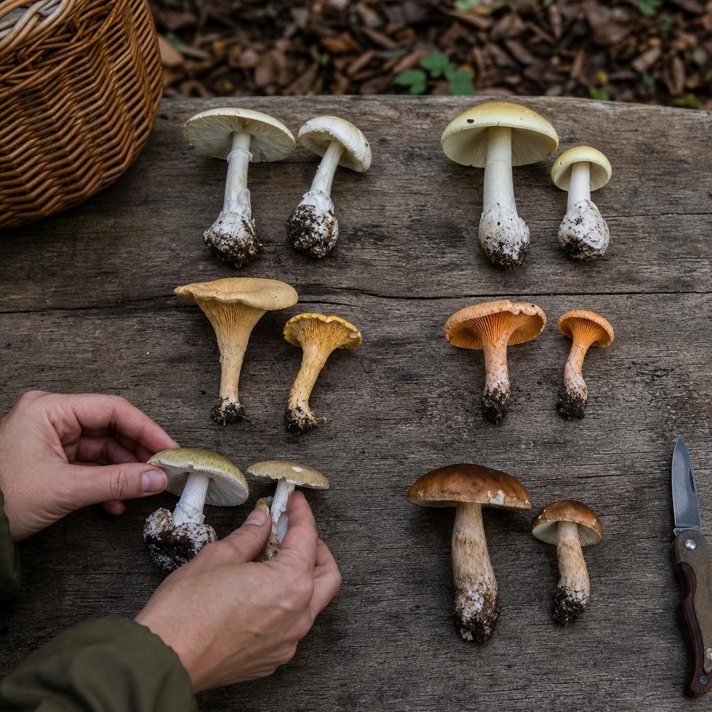 Die gefährlichsten Pilz-Verwechslungen im Vergleich